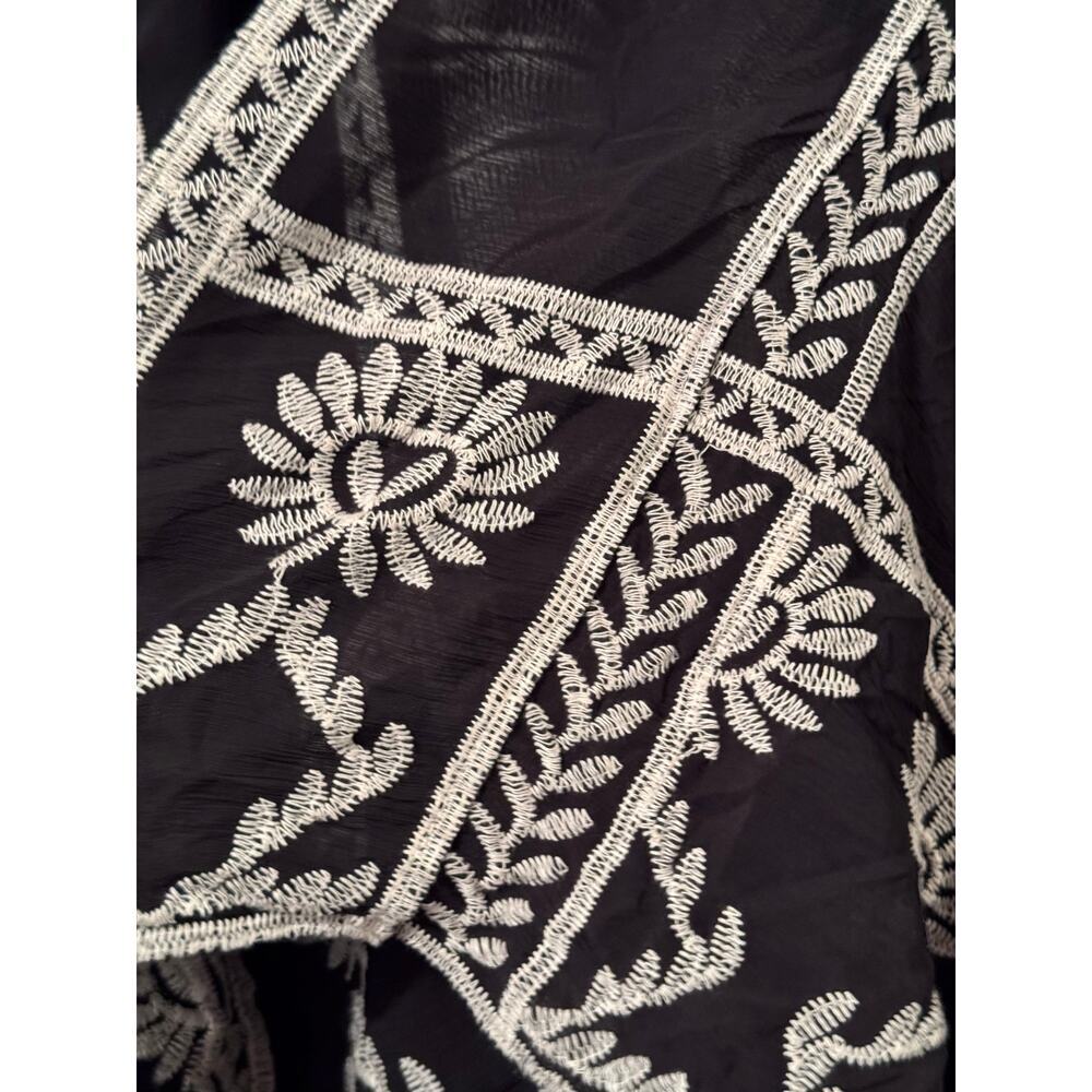 LIV Los Angeles 3X Butterfly embroidered Kimono Boho Bohemian western - Picture 2 of 5